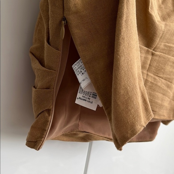 ZARA Beige Strappy Women's Crop Top, Size L - Picture 5 of 8